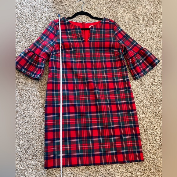 Vineyard Vines Merry Red Plaid Shift Dress Women’s Size 4 EUC - Picture 8 of 16